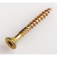 Конструкционный шуруп для дерева с фрезой, потай, ж/п, Torx15, 3.5 х 30 мм, 25 шт., T2 ЕВРОПАРТНЕР 0638 1