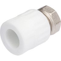 Комбинированная муфта VALFEX PP-R белая 20х3/4 дюйма, с накидной гайкой 10139120 127-0259