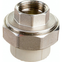 Комбинированная муфта VALFEX PP-R серая, разъем 32х3/4 дюйма ВР 10155220Г 127-1035