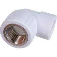 Комбинированный угольник VALFEX PP-R белый, 20х1/2 дюйма ВР 10125020 127-0586