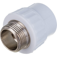 Комбинированная муфта VALFEX PP-R белая, 25х3/4 дюйма НР 10130025 127-0241