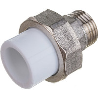Комбинированная муфта VALFEX PP-R белая, разъем 20х1/2 дюйма НР 10156015 127-0220
