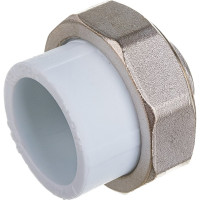 Комбинированная муфта VALFEX PP-R белая, разъем 32х1/2 дюйма ВР 10155215 127-1644