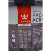 Краска Tikkurila FACADE ACRYLATE акрилатная, универсальная для фасадов и интерьеров, база A 2,7л 205606 700012340