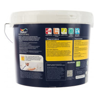 Краска для потолка и стен DULUX BINDO 2 белоснежная, глубокоматовая 4,5 л 5309534