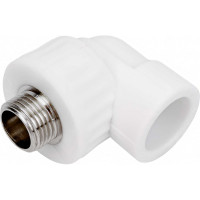 Комбинированный угольник VALFEX PP-R белый, 25х1/2 дюйма НР 10126125 127-0594