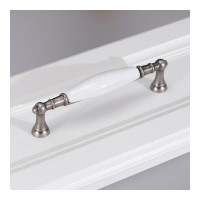 Ручка-скоба Brante RS.1426.128.F20 керамика-чёрный никель 606544