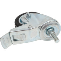 Колесо промышленное поворотное крепление болтом М12 с тормозом SCTB97 85 мм MFK-TORG 4009085 М12