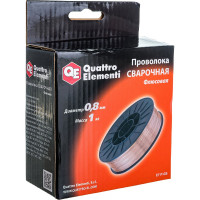 Проволока сварочная флюсовая (0.8 мм; 1 кг) QUATTRO ELEMENTI 790-380