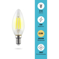 Светодиодная лампа VOLTEGA Свеча Е14 2800К 6W 7019