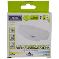 Лампа светодиодная General Lighting Systems GLDEN-GX53-7-230-GX53-4500 435Лм 7Вт 4500K-нейтрально-белый GX53 642500