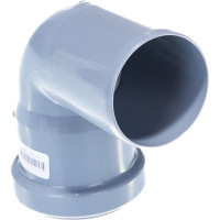 Канализационный отвод RTP 50 мм, 87 градусов, серый 36658
