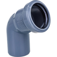 Канализационный отвод RTP 50 мм, 67 градусов, серый 36663