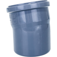 Канализационный отвод RTP 110 мм, 15 градусов, серый 36678