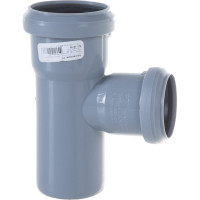 Канализационный тройник RTP D 50х40 мм, 87 град, серый 36568