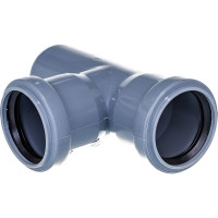 Канализационный тройник RTP D 50х50 мм, 87 град, серый 36531