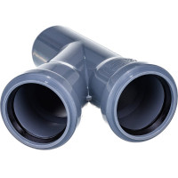 Канализационный тройник RTP D 50х50 мм, 45 град, серый 36561