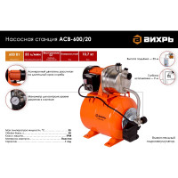 Автономная станция водоснабжения Вихрь АСВ-600/20 68/1/12