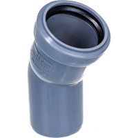 Канализационный отвод RTP 50 мм, 30 градусов, серый 36420