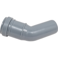 Канализационный отвод RTP 32 мм, 45 градусов, серый 36391