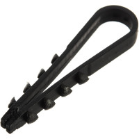 Дюбель хомут КРЕП-КОМП для крепления кабеля цвет-чёрный 5х10 100шт дхч510