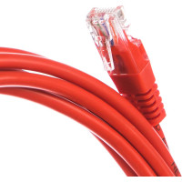 Шнур NETLAN U/UTP 4 пары, категория 5e, PVC, красный, 3м, 10шт. EC-PC4UD55B-BC-PVC-030-RD-10