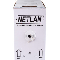 Кабель NETLAN U/UTP 4 пары, категория 5e, внутренний, PVC, серый, 305м EC-UU004-5E-PVC-GY