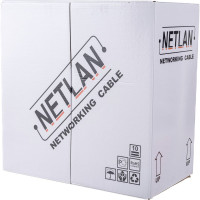 Кабель NETLAN U/UTP 4 пары, категория 5e,  внешний, PE до -40C, черный, 305м EC-UU004-5E-PE-BK