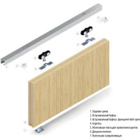 Механизм для раздвижных дверей GEZE ROLLAN 80NT L=1900mm до 80кг 68120