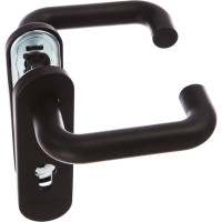 Гарнитур для пожарных дверей DOORLOCK V S38KP/F PZ72 серия Variant, на короткой накладке, черный, подпружиненная, А=47-75мм 79050