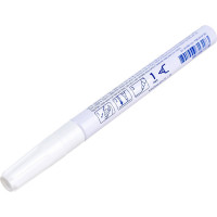 Маркер-краска Munhwa "Extra Fine Paint Marker" белая, 1мм, нитро-основа, 1 шт. EFPM-05