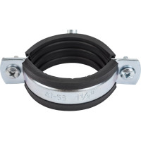 Металлорезиновый хомут с дюбелем и шурупом СТМ 1-1/2 47-51 мм CHSR0112