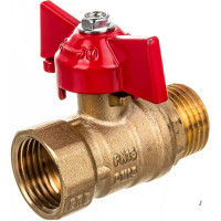 Шаровой кран для воды ОПТИМА 1/2" г/ш бабочка SOFMB012