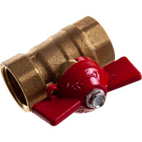Шаровой кран для воды ОПТИМА 1/2" г/г бабочка SOFFB012