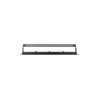 Панель NIKOMAX 19", 1U, 24 порта, категория 6, RJ45/8P8C, неэкранированная, черная NMC-RP24UE2-ES-1U-BK