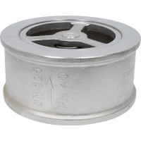 Обратный клапан Zetkama нержавеющая пружина, Ду 125, Ру 40 275I125E51 019-0636