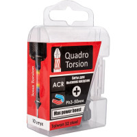 Бита (10 шт; PH3; 50 мм; 1/4" E6.3) Quadro Torsion 410350