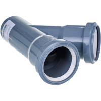 Канализационный тройник АТЛАС ПЛАСТ 45 градусов DN 50 SPCT45050050