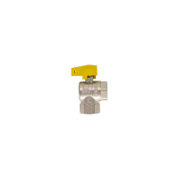 Шаровой угловой кран для газа СТМ ГАЗ 3/4", г/г, бабочка CGLFFB34