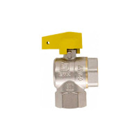 Шаровой угловой кран для газа СТМ ГАЗ 1/2", г/г, бабочка CGLFFB12