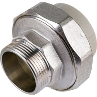 Комбинированная муфта VALFEX  PP-R серая, разъемная Дн50х1 1/2 НР 10156040Г 127-0351