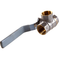 Шаровой кран для воды СТМ СТАНДАРТ 1/2", трехходовой, тип T, рычаг CW3FT012