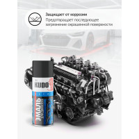 Эмаль для двигателя KUDO чёрная KU-5131