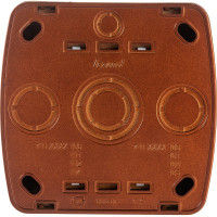 Выключатель Lezard DEMET махагон 711-0500-100
