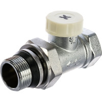 Радиаторный запорный прямой клапан IVANCI со стопорным кольцом 3/4" IVC.103002.N.04