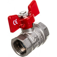 Шаровой кран IVANCI Stable, ручка-бабочка, внутренняя/внутренняя резьба 1/2" IVC.101217.N.03