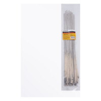 Стальной хомут STEKKER 4,6 х 400 мм, d пучка max 121 мм, нагрузка 50 кг, серый, SSCT46-400 32798