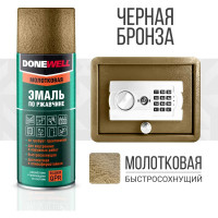 Молотковая эмаль по ржавчине DONEWELL черно-бронзовая DW-3009