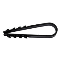 Дюбель-хомут для круглого кабеля ЭРА 11-18 мм черный 100 шт 45/1350 Б0045085