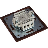 Выключатель с подсветкой Lezard MIRA вишня 701-0601-111